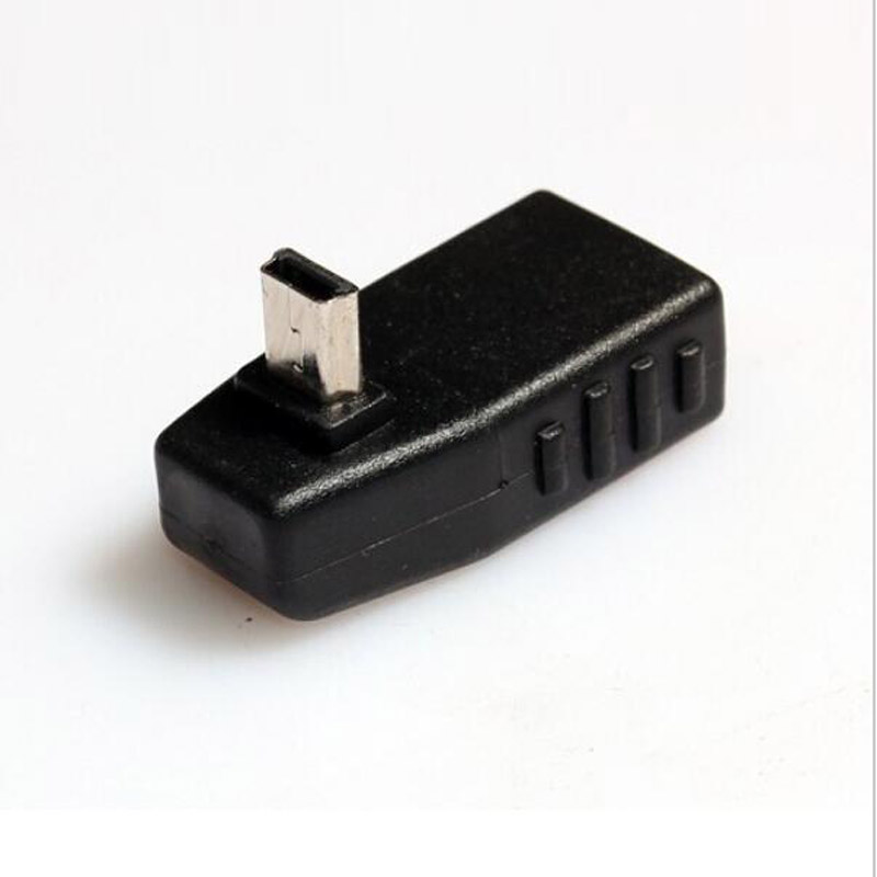 Mini USB Male to USB Female 90 degree Left Angle Converter Connector data Sync OTG Adapter for Car MP3 MP4 Tablets Phones U-Disk