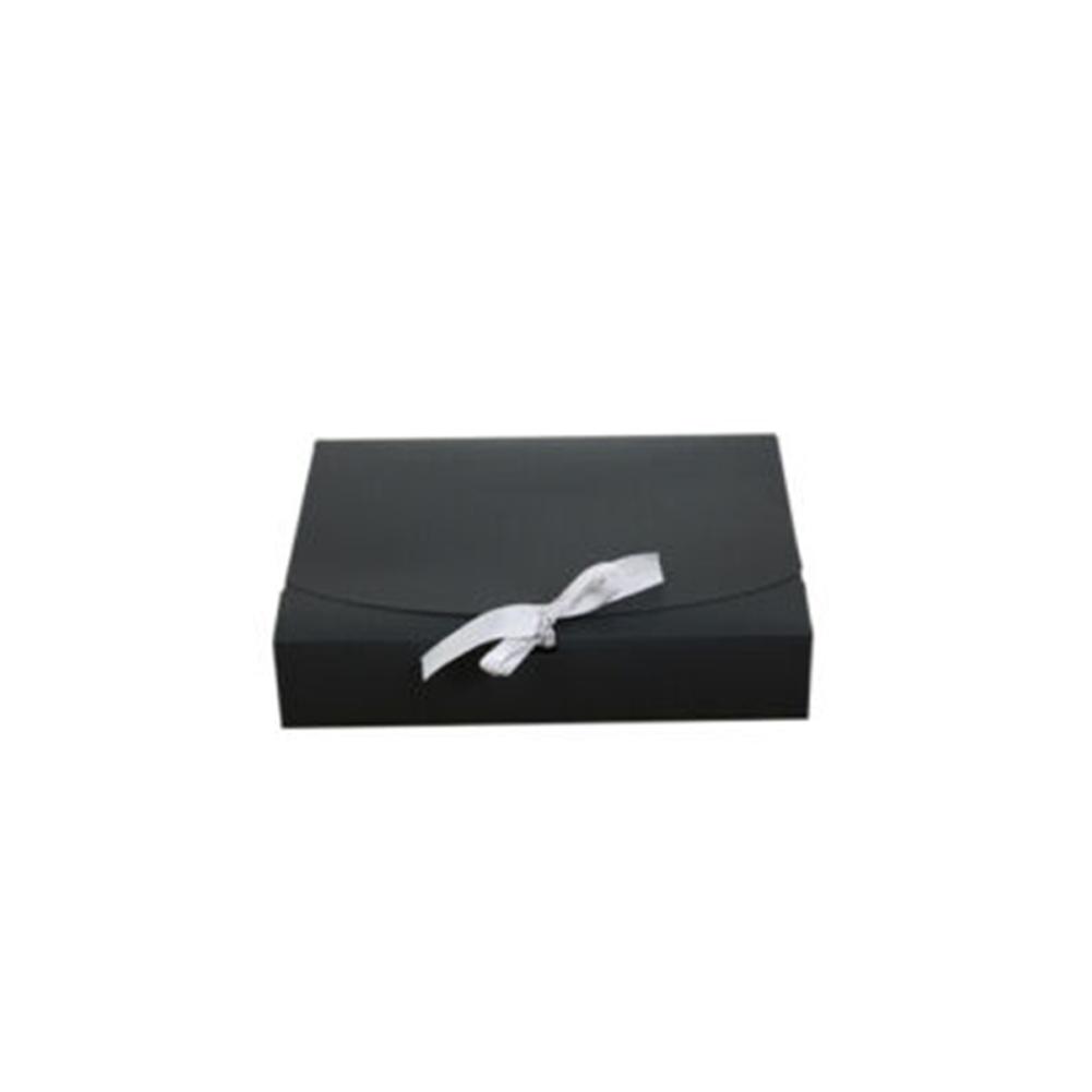 10 Uds Cajas de de dulces recuerdos de papel paquete Cajas de caramelos con cinta boda cajas de caramelos para bodas favores: Black