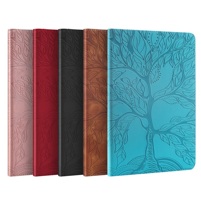 For Funda Tablet Samsung Galaxy Tab A 6 A6 10 1 Case 3D Tree Embossed Leather Case for Samsung Galaxy Tab A6 SM T580 T585