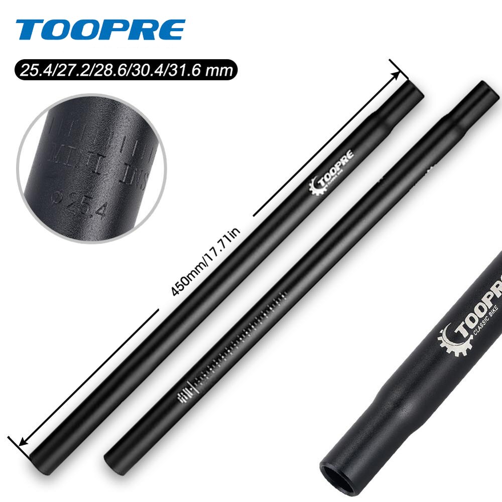 25.4 27.2 28.6 30.8 31.6mm mtb setepinne 450mm sete av aluminiumslegering langt fast gir setestolpe forlengelse sykkeldeler ess