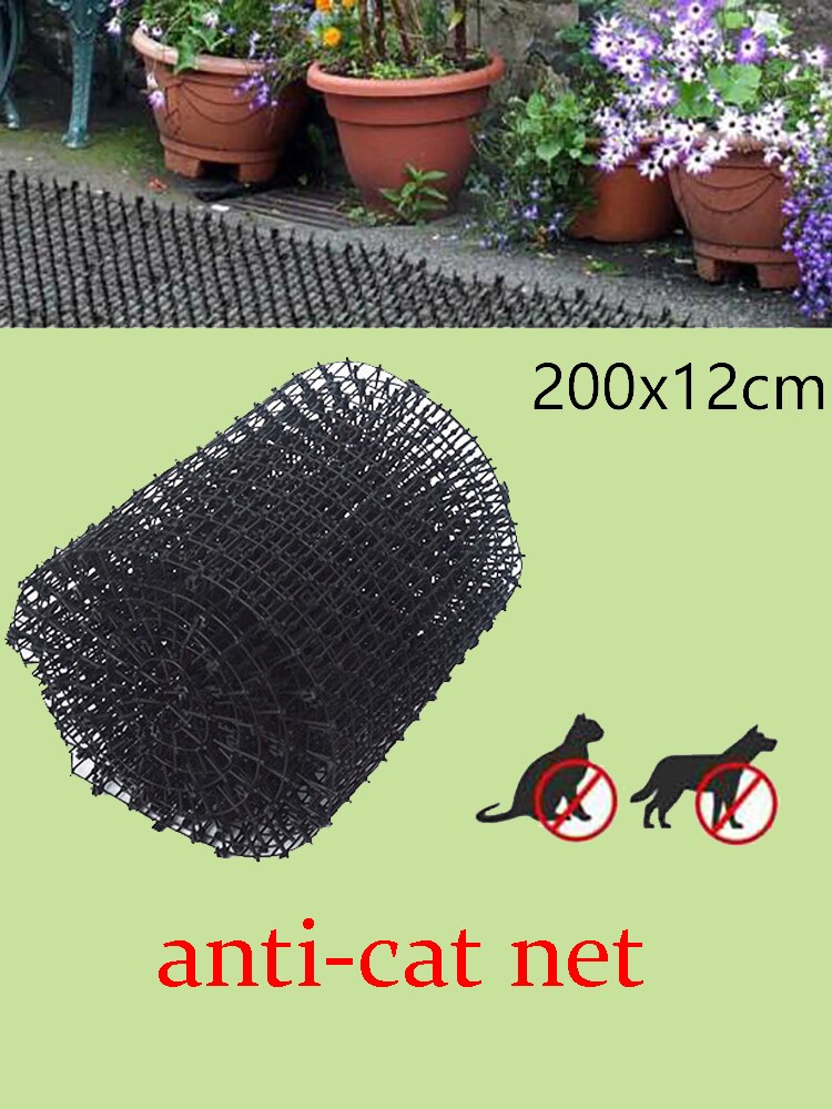 Red de jardín para gatos y perros valla para balcón, estera plana antigato para colgar en la pared, repelente de mosquitos para granja, Red de alambre de púas de plástico de seguridad