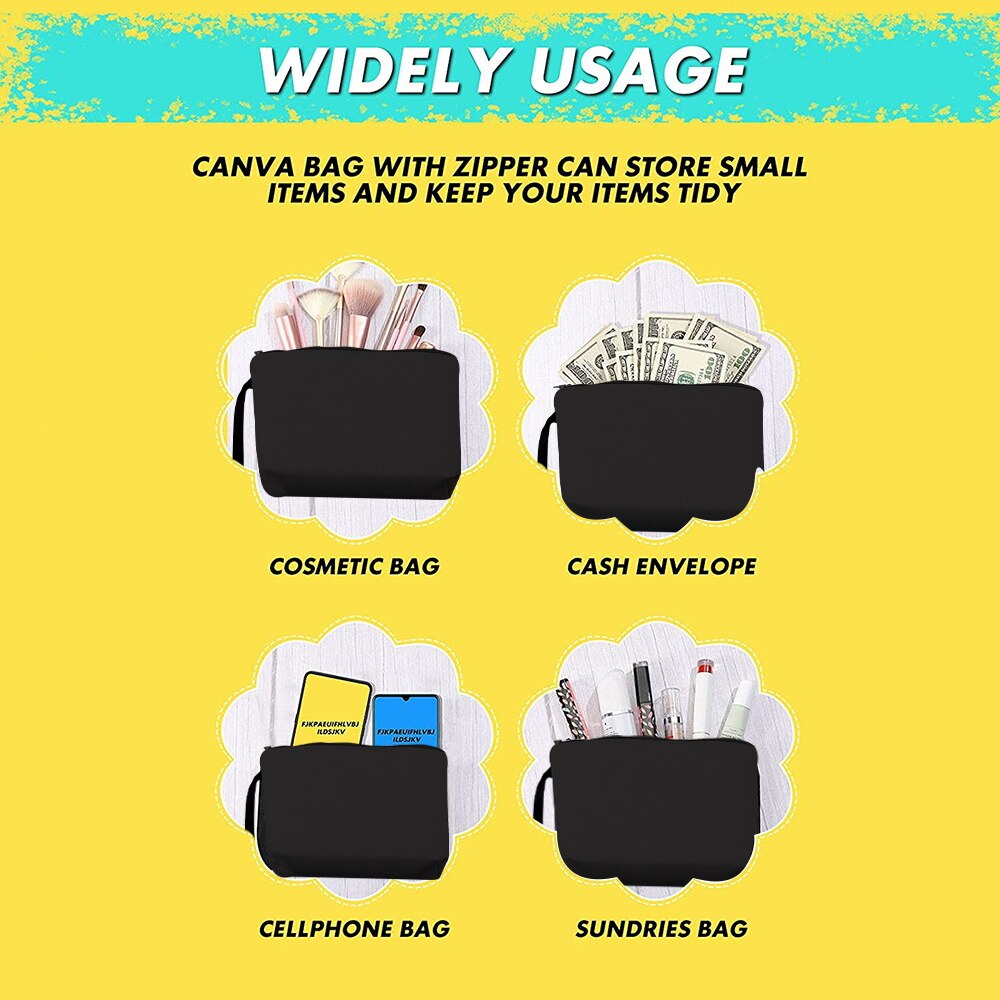 Cosmetische Tas - 3D Print Linnen - Ritsluiting - Reistoiletartikelen Organizer Pouch
