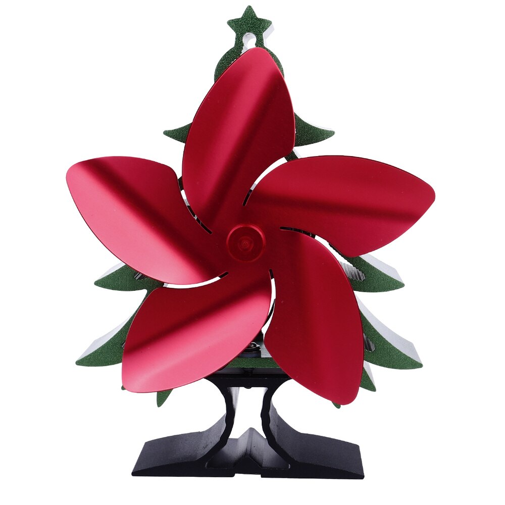 Christmas Tree Shaped Fan Fireplace Fan Thermal Power Fan Heat Energy Drive Fan: Default Title