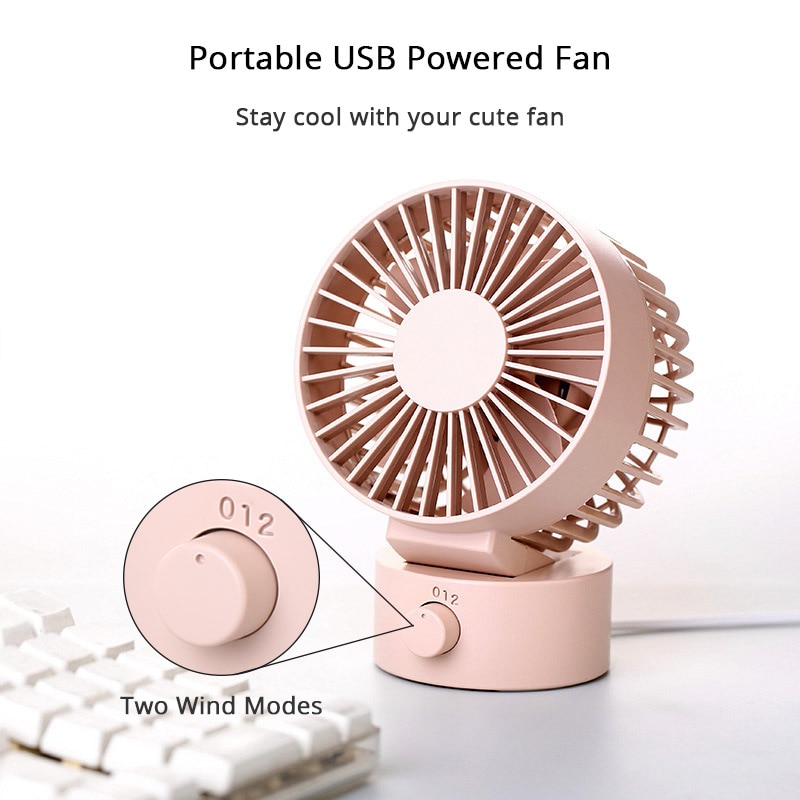 USB Fan Mini Desk Fan For Office Gadgets Desktop Desk Electric Small Fan Summer Cooler Cooling Fans Ventilador Mini Ventilateur