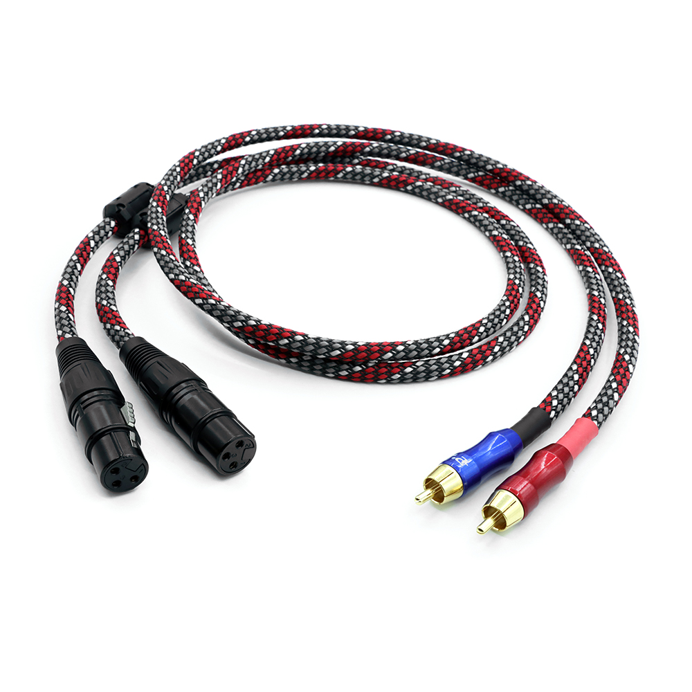 CANARE L-4E6S 1m 5N OCC Kupari XLR RCA-äänikaapeli NEUTRIK-liittimellä