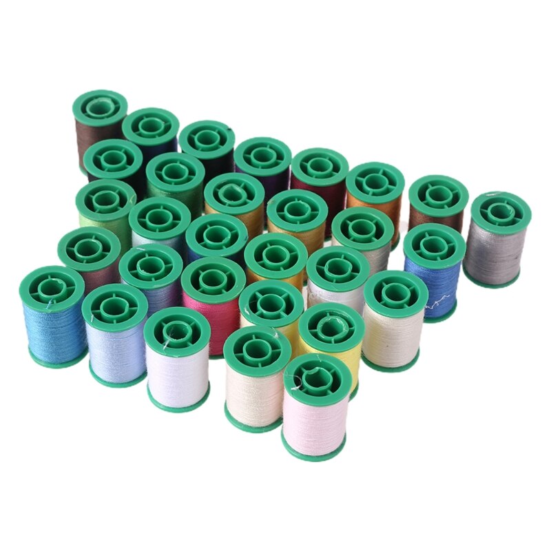 Complete Sewing Thread Kit 30 Pcs Basic DIY Sewing Kits with Storage Box for Sewing for Adults Beginners Emergency Repairs E56E