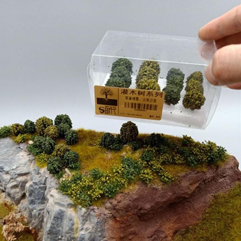 Mini Landscape Small Tree Cypress Sand Table Scene Green Plant Model Simulation Model Scene Kids Toys