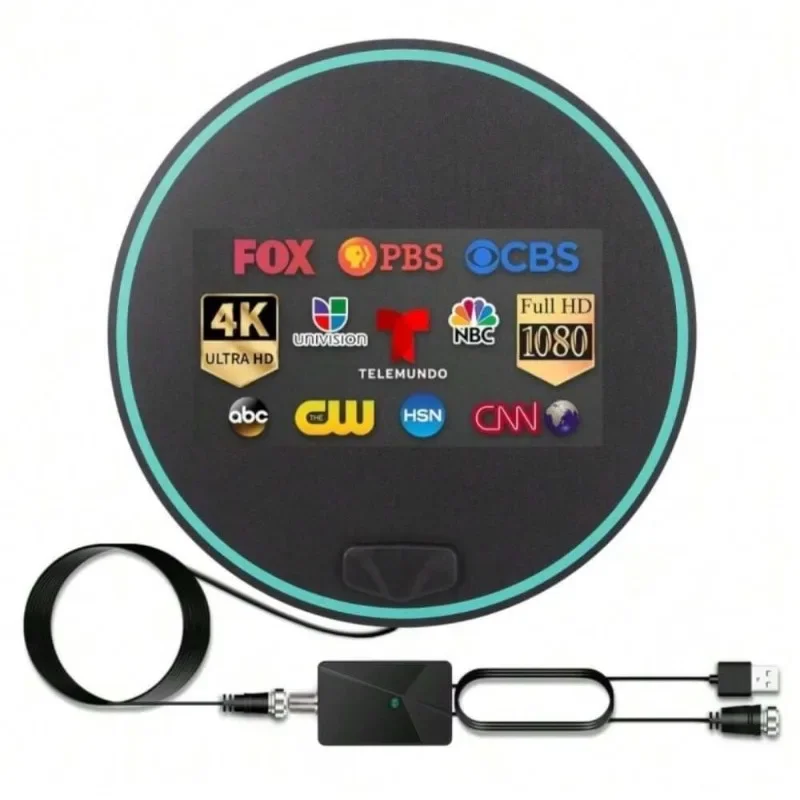 Hd Digitale Tv Antenne Binnen Versterkte Dab Hoge Versterking 200 Mijl Met Versterker Booster Vhf/Uhf Snelle Reactie Outdoor Antenne Set