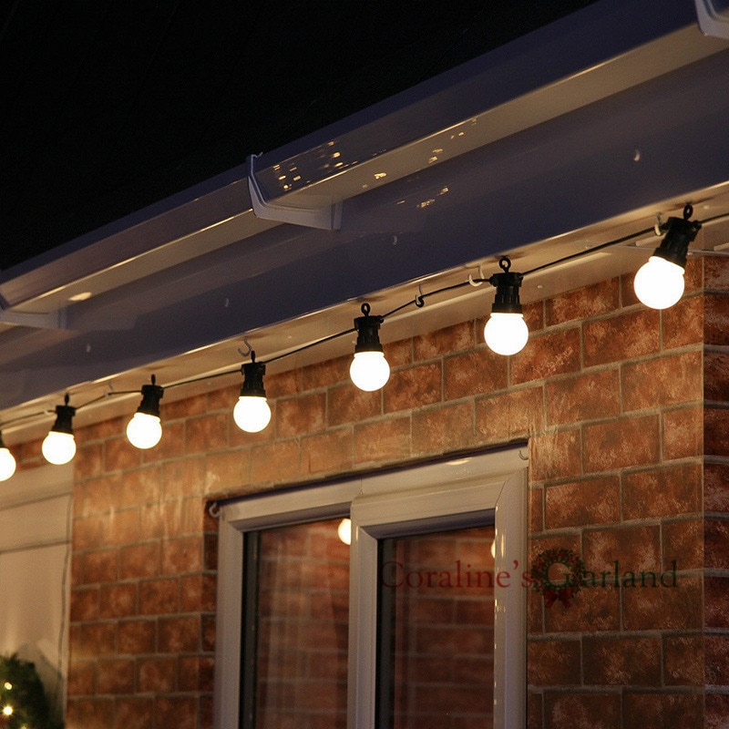 Ip65 led globe  g50 flerfärgade glödlampor kopplingsbar utomhus färgglada ljusslingor bröllop julfest dekor älva krans