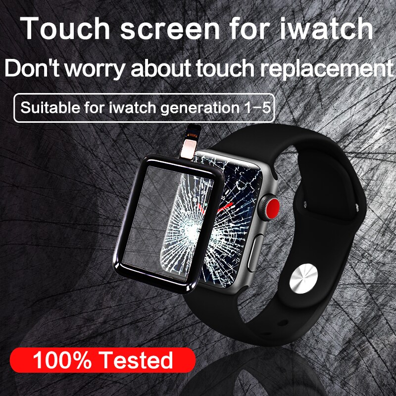 Nohon Touch Screen Voor Iwatch Serie 1 2 3 4 5 6 Lcd Outer Glass Panel Voor Apple Horloge S2 s3 S4 S5 S6 S1 Touch Digitizer Reparatie