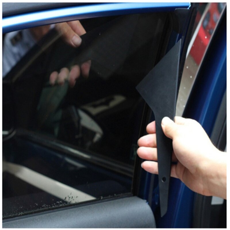 Heat Resist Plastic Squeegee Window Tint Tool Long-Handled Triangle Scraper Car Window Washing Squeegee Car Foil Tools