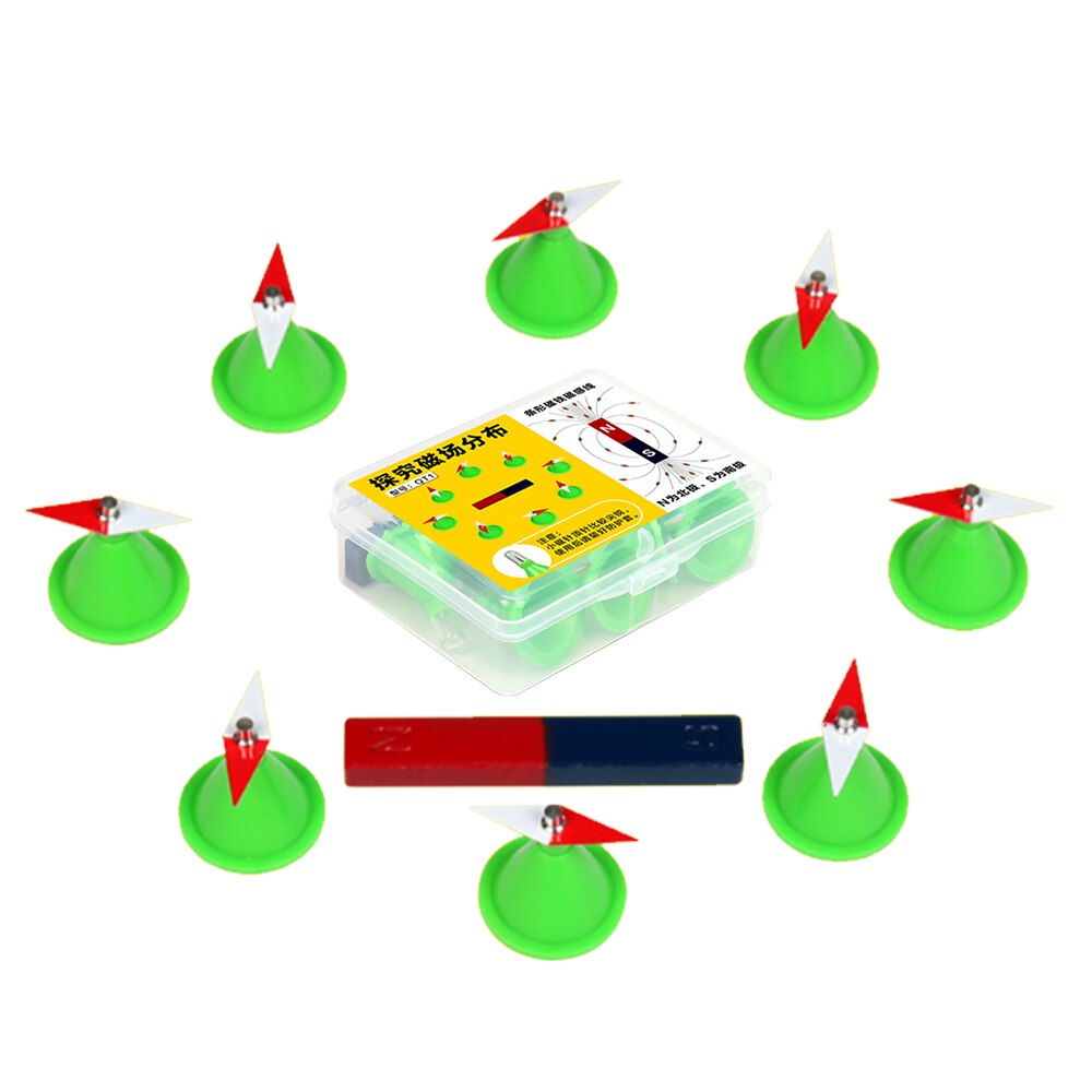 Magnetic field distribution experiment Physics teaching experiment Magnetic induction line magnetic field Teaching demonstration