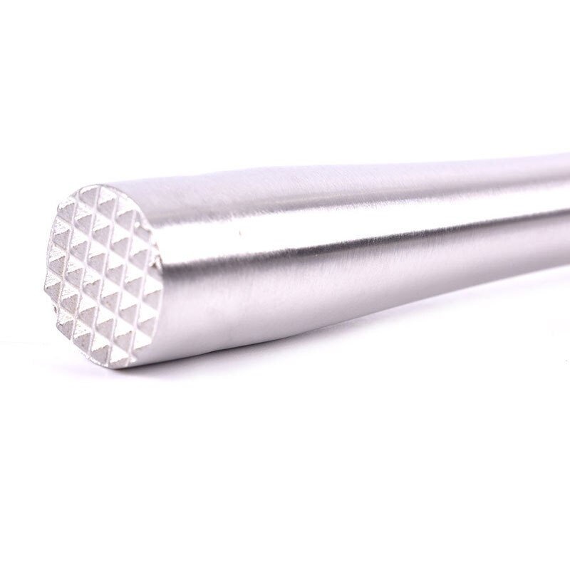 1pc DIY Drink Fruit Crushed Ice Tool Stainless Steel Wine Mixing Stick Cocktail Shaker With Crushing Hammer