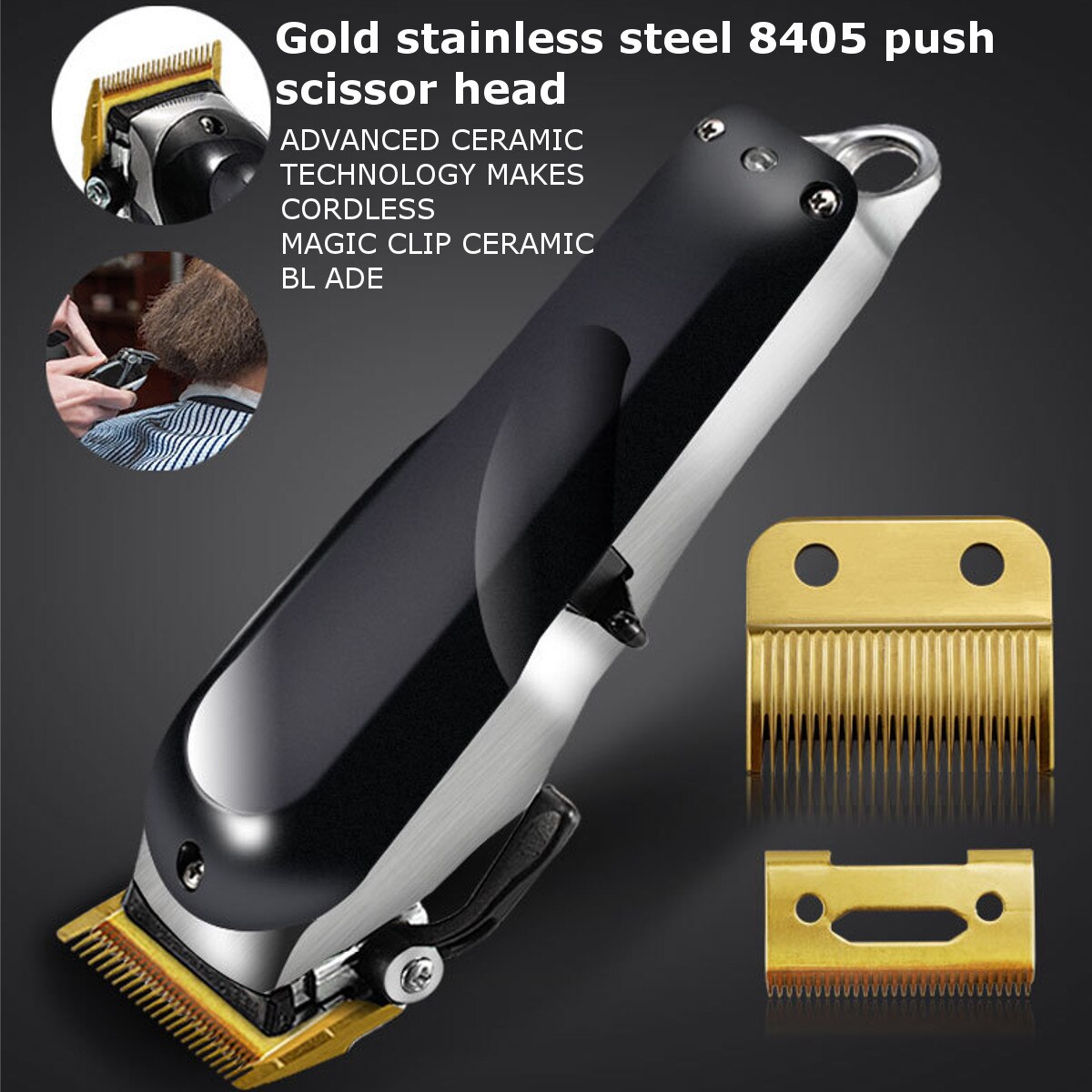 Replace Blade Cutter Head For WAHL 8504 Hair Clipper Trimmer Hair Cutting Razor Haircut Machine Salon accessories set metal tool