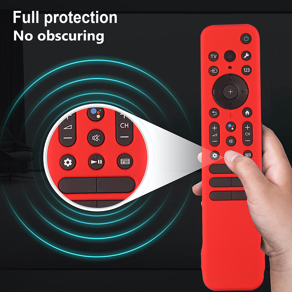 Siliconen Afstandsbediening Voor Sony RMF-TX810U Tx811u Tx910u 2023 Smart Tv Afstandsbediening Stofdichte Hoes Met Lanyard