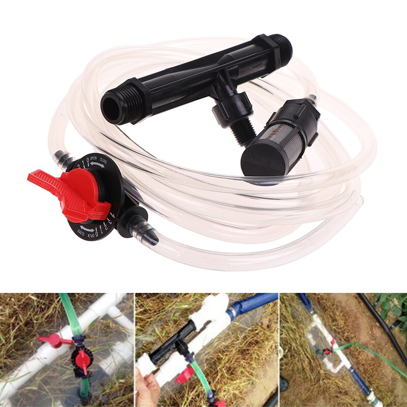 1Set 1/2 Irrigatie Venturi Automatische Bemesting Systeem Injector Meststof Spuit Tuin Landbouw Irrigatiesysteem