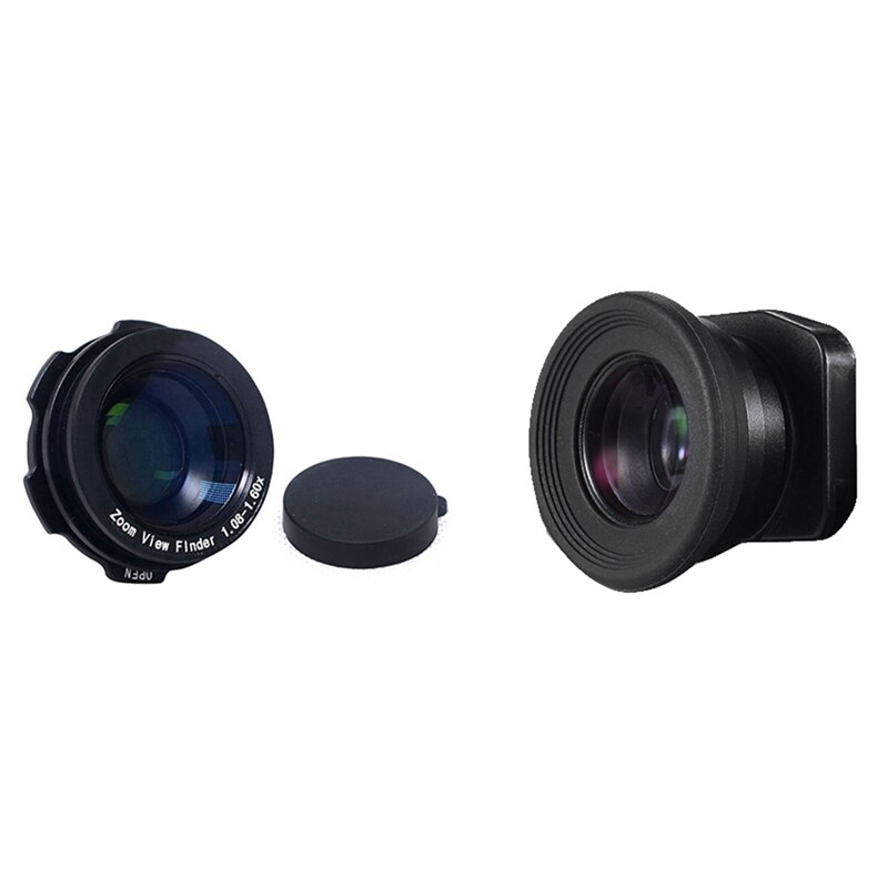 2 Set Zoom Zoeker Oculair Vergrootglas Voor Canon Nikon Pentax Olympus, 1.08X-1.6X & 1.51X