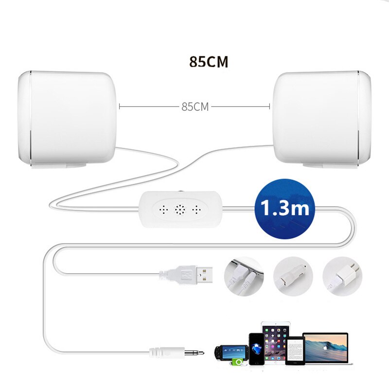 Mini Desktop Speaker Laptop Speaker Surround Stereo Computer Speakers Multimedia Subwoofer Usb-poort Laptop Desktop Luidspreker