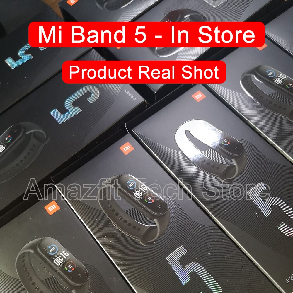 Xiaomi Mi Band 5 Smart Bracelet AMOLED Screen Miband 5 Smartband Fitness Wristband Band Heart Rate Monitor Bluetooth Waterproof