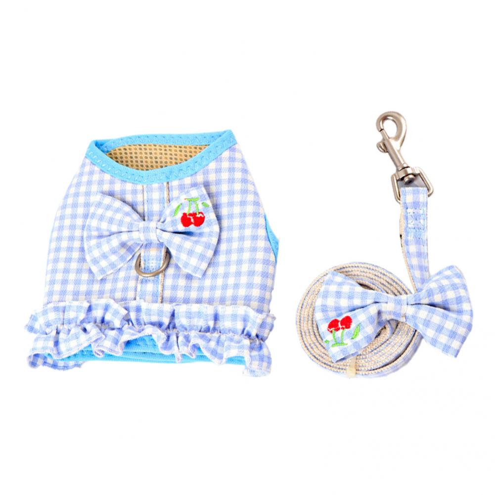 Useful Dog Vest Leash Soft Adjustable Protect Skin Anti Corrosion Vest Harness Set