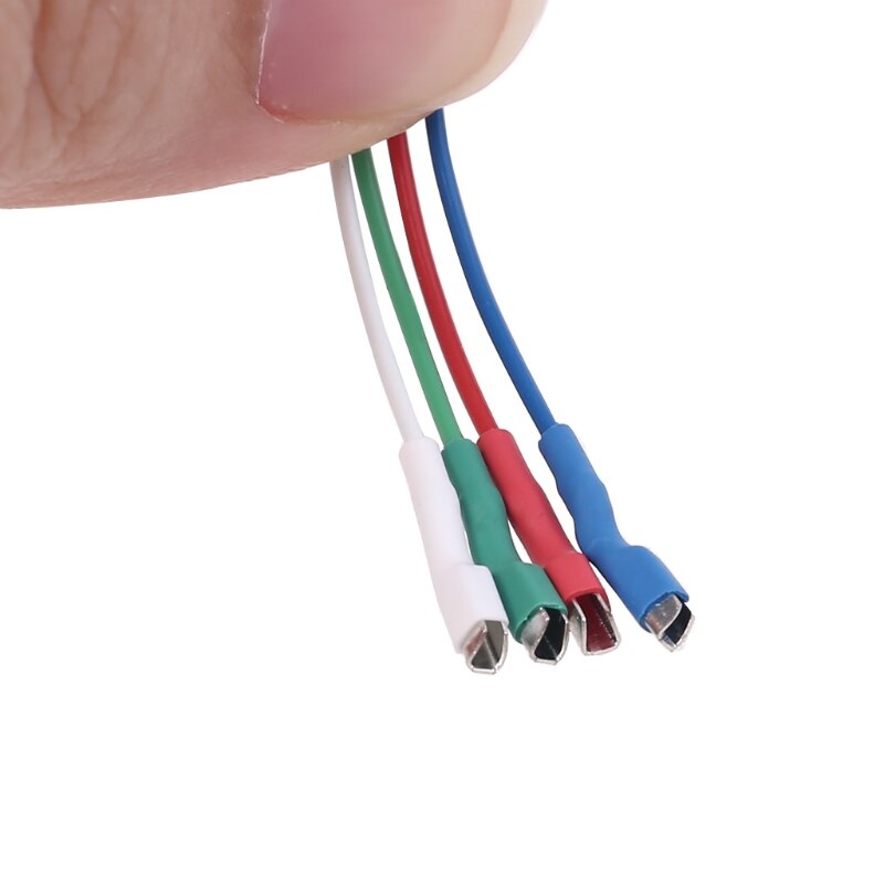 Cabeçote prateado universal 4 peças, fios de cabeçote cabo 50mm para 1.2-1.3mm pinos giratórios