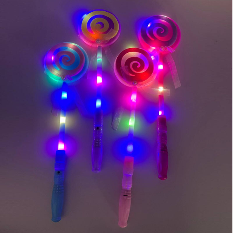 10pcs Glow Light Up LED Lollipop Sticks Princess Wand Flash Luminous Props Halloween Party Supplies Toys