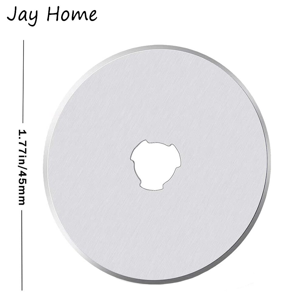 10Pcs 45mm Rotary Cutter Blade Quilting Fabric Paper Leather Rotary Cutters Replacement Blades with Storage Case Sewing Tools