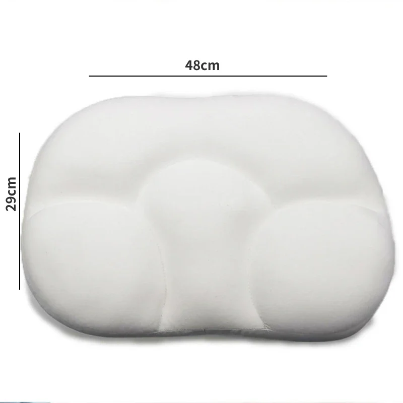 Almohada ergonómica de espuma viscoelástica para soporte de cabeza y cuello, cojín de masaje multiposición para relajación y alivio de la postura en forma de huevo)