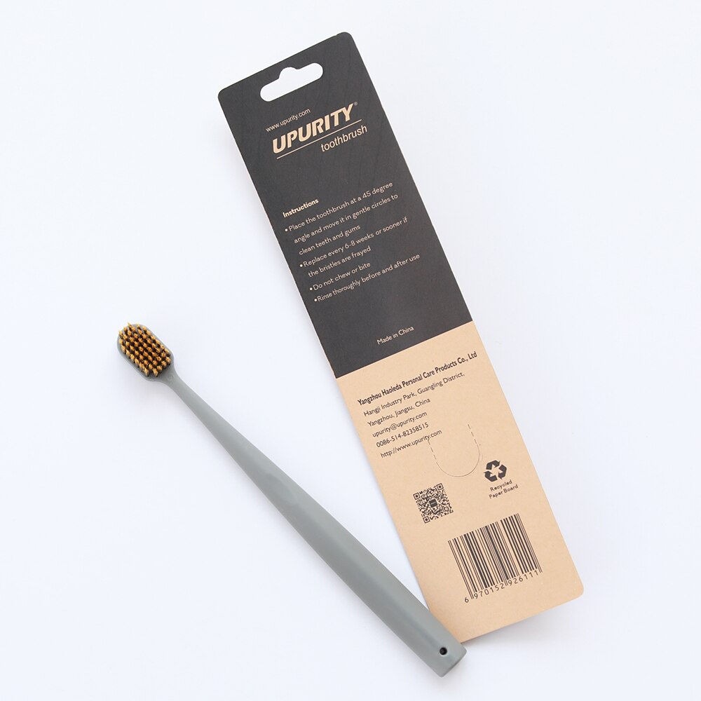 Yunli-brosse à dents en spirale, brosse à tête large super douce, poignée verte, brosse à 4 couleurs pour les adultes