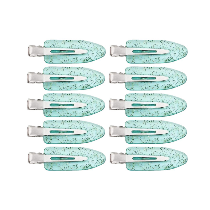 Molans 10 pz/impostato no piegare Fermagli per Capelli Senza Soluzione di Continuità Frangia Laterale Barrette Trucco Lavaggio Viso Accessori Donne Ragazze messa in piega Forcine: nero