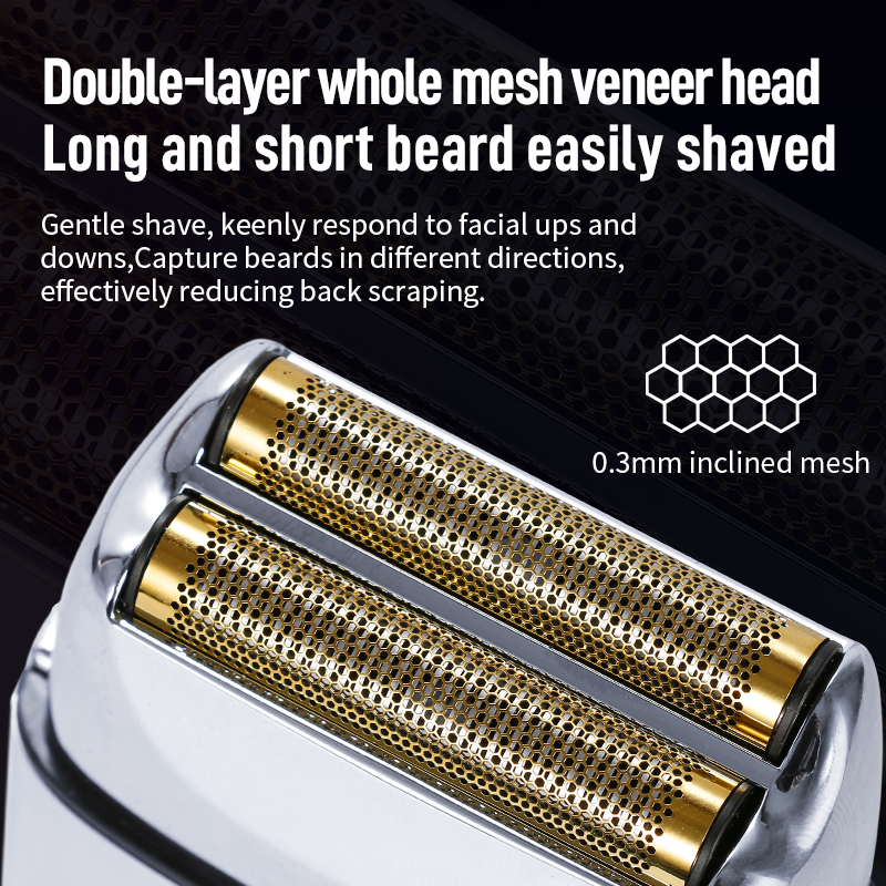 Kemei Tx1 Wiederaufladbares Metallgehäuse Pro Elektrorasierer für Männer Haar Bart Elektrorasierer Glatze Rasiermaschine Finishing Fade