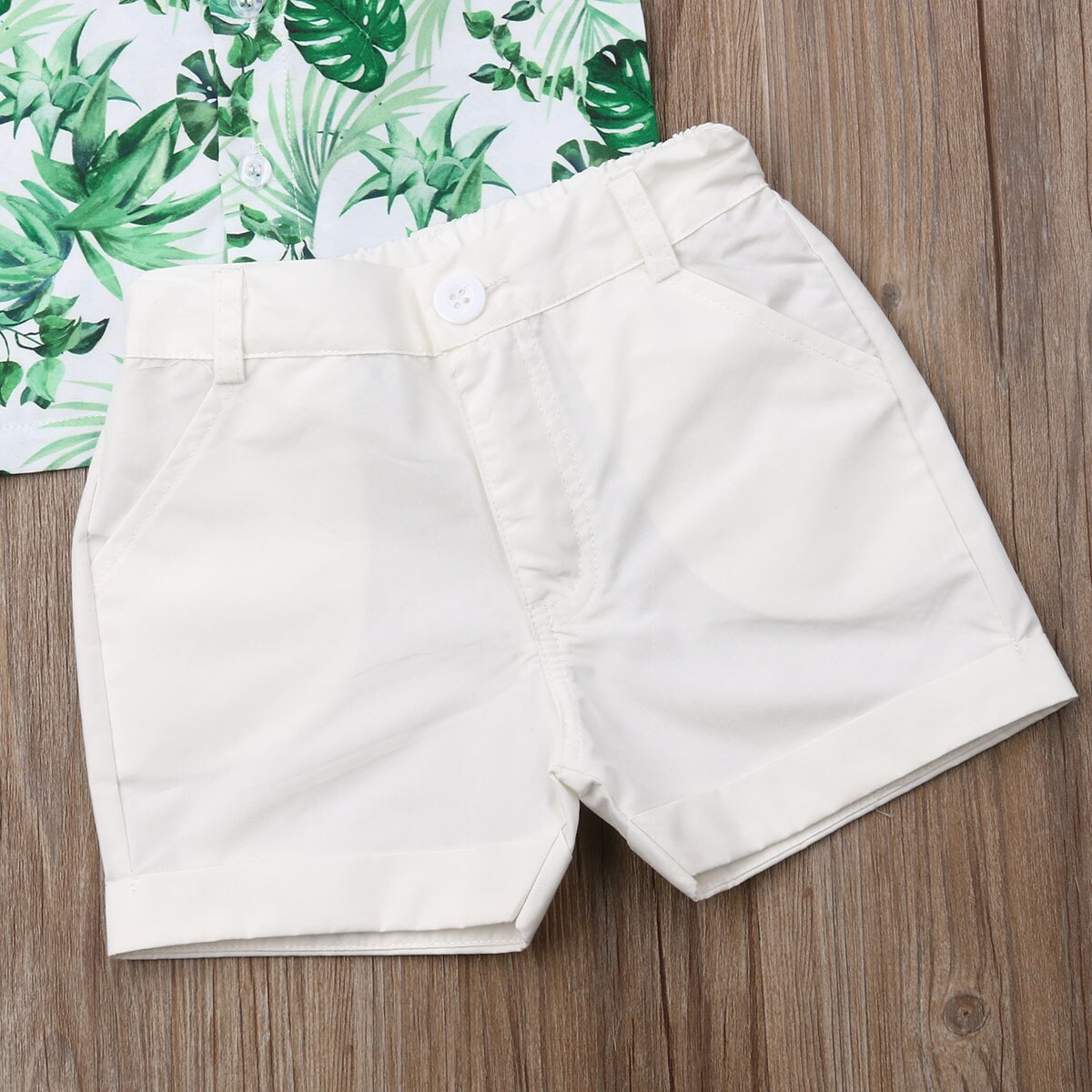 2 stk toddler kid baby boy gentleman skjorte top+bukser shorts tøj outfit sæt