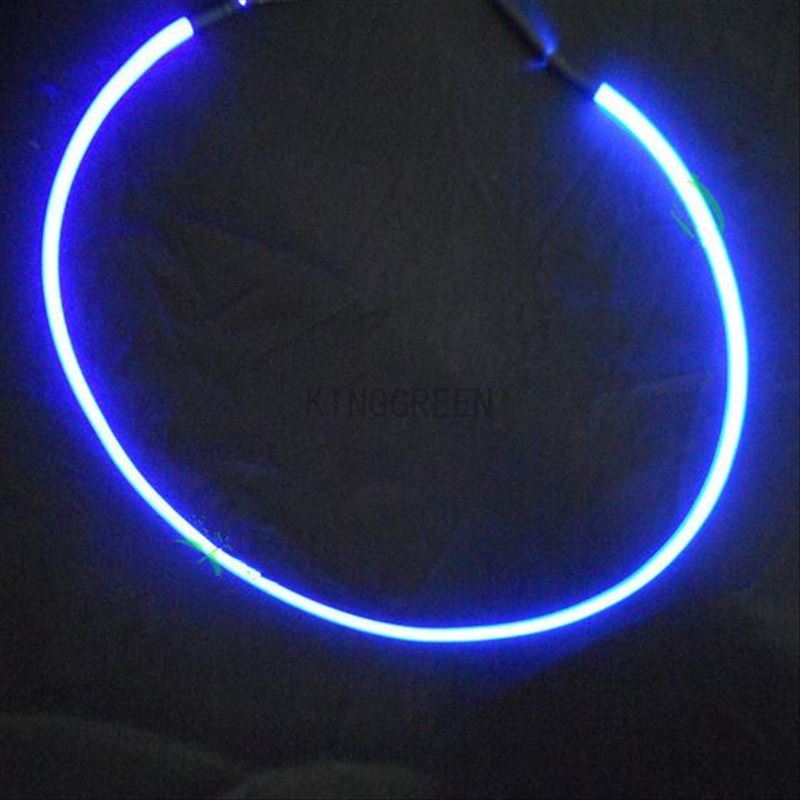10 m X 2mm diameter side glow glasvezelkabel transparante solid core glasvezel kabel