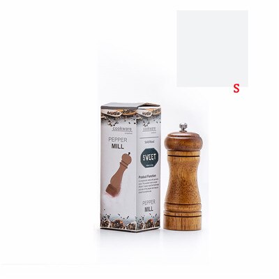 1 stk tre salt- og pepperkvernverktøy håndholdt krydderkvernkvern krydder salt- og pepperkvern manuell kvern kjøkkenverktøy: Mørk kaki