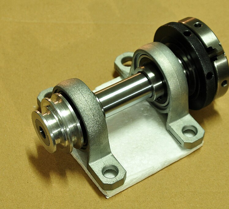 Własne wrzeciono tokarskie, gwint: M14 * 1, otwór przelotowy: 8.5mm, średnica wrzeciona 20mm