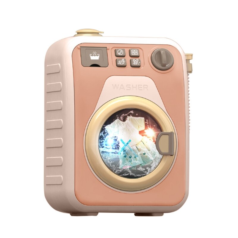 Play Home Pretend Draaibare Wasmachine, Huishoudelijke Apparaten Wasserij Simulatie Speelgoed Set Voor Leeftijden 3 + Kids Kinderen: O