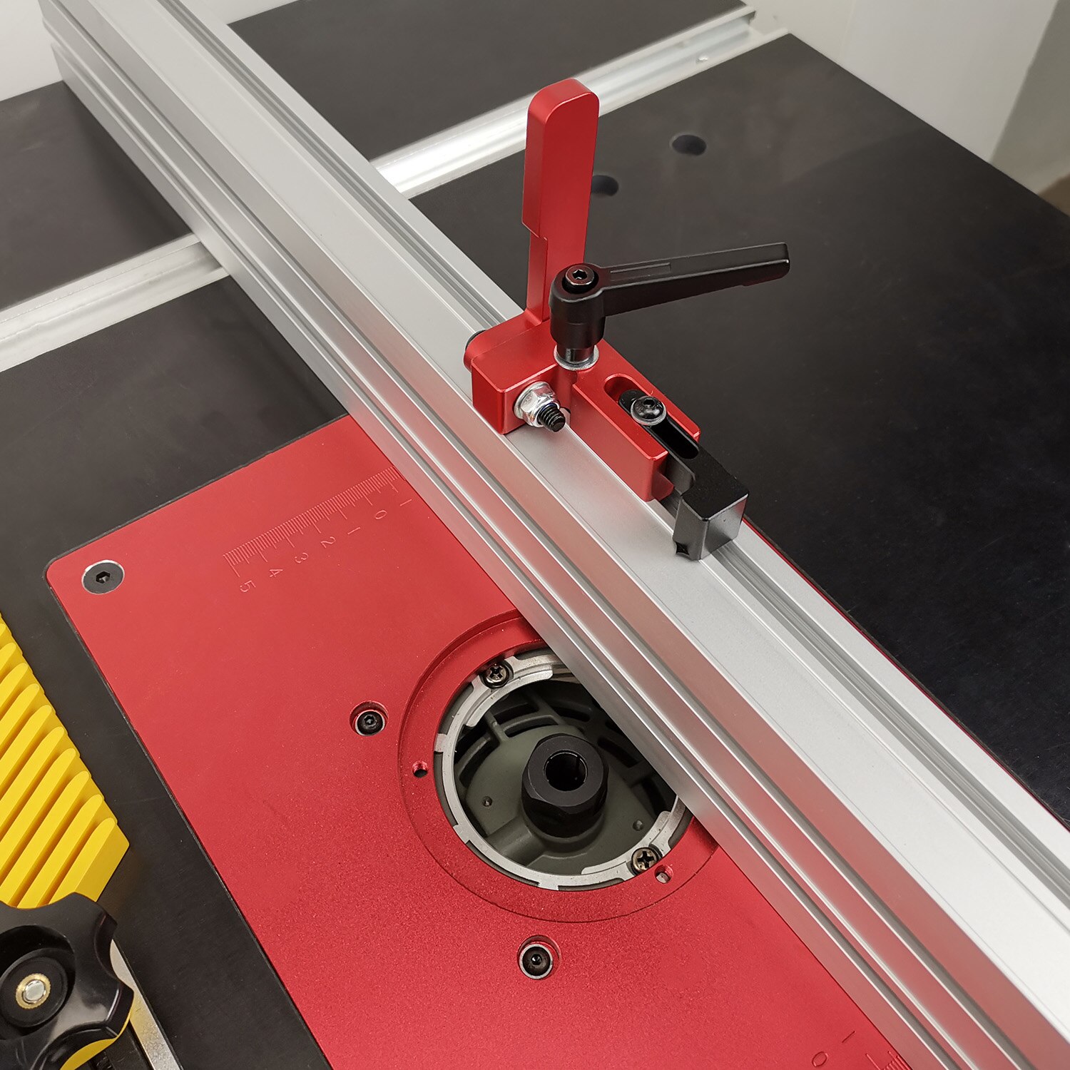 85mm Aluminum Alloy Router Table Saw Insert Base Plate Kit Red Board Trimming Machine Flip Board for Woodworking