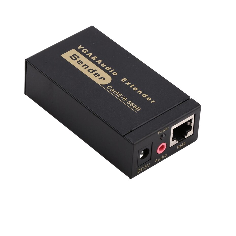 To 100m VGA extender with Audio VGA audio&video extender by cat5e/6 cable for PC laptop Monitor projector