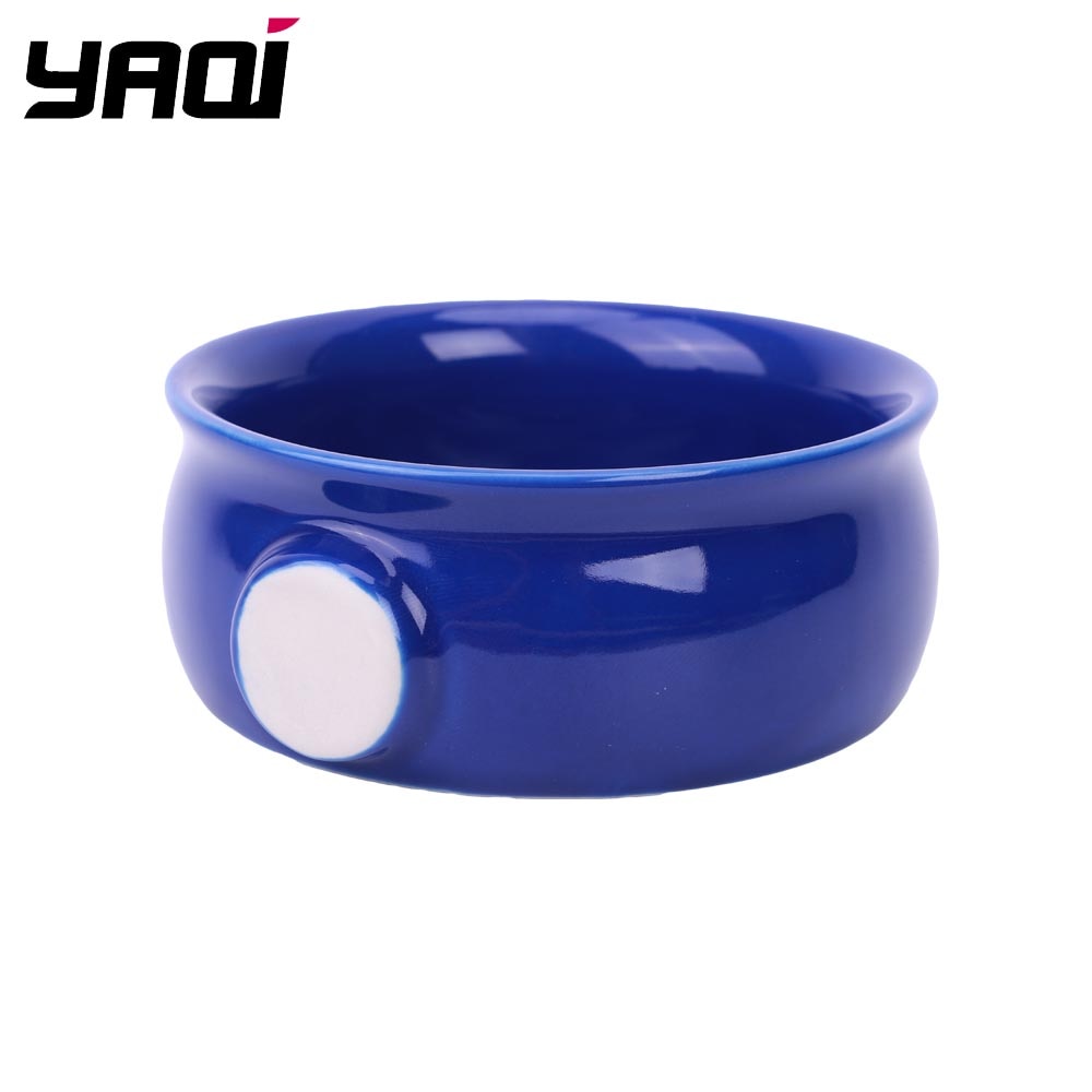 Yaqi colore Blu di Ceramica Ciotola Da Barba per Gli Uomini Pennello Da Barba