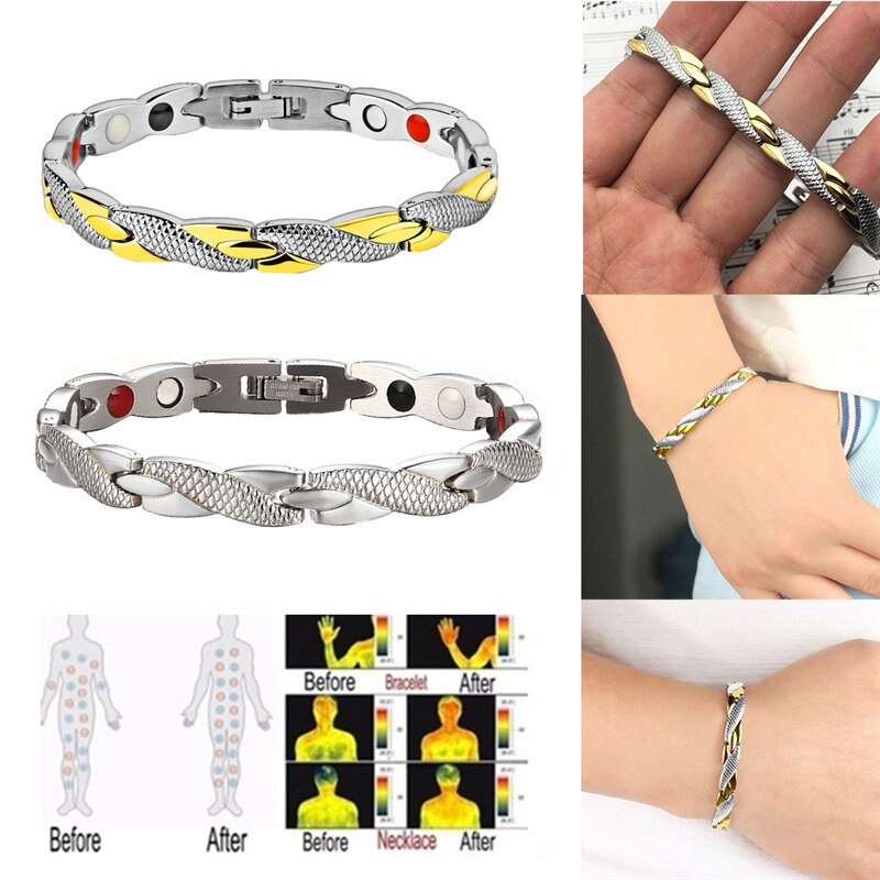 Magnetisk slankearmbånd fashionable smykker til mand kvinde link vægttab armbånd sundhed slankeprodukter slankende krop