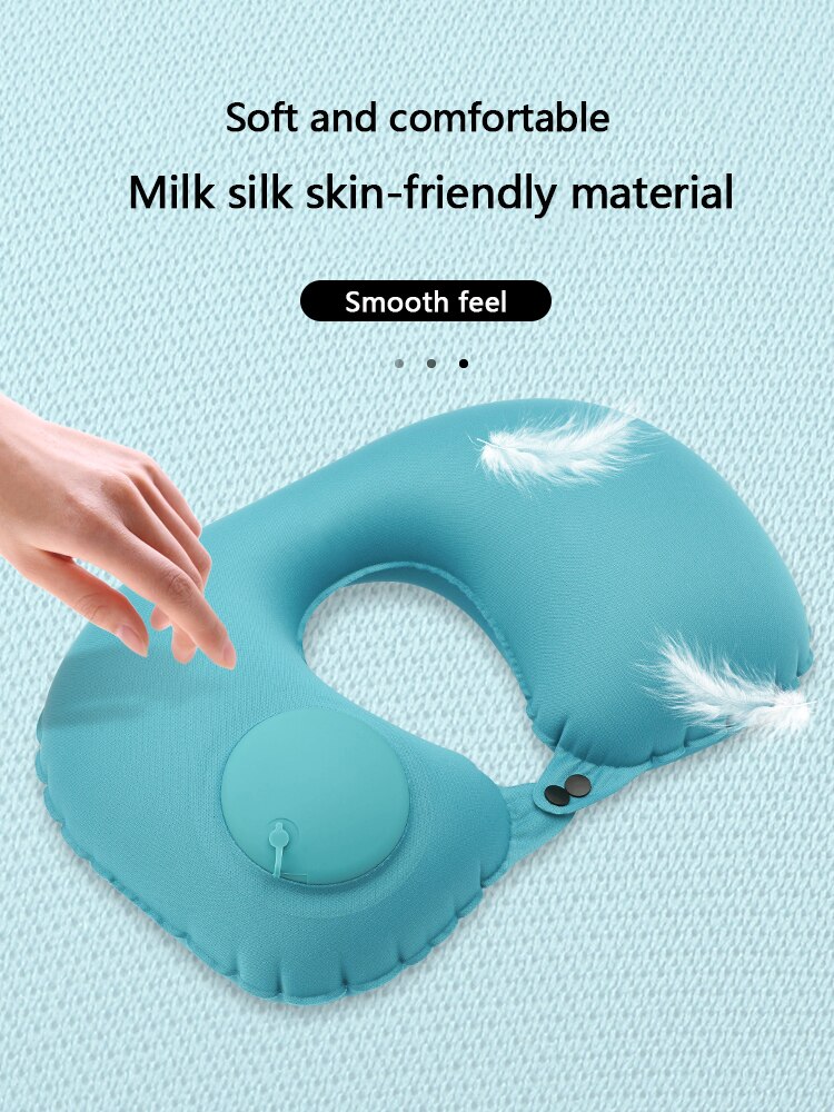 Inflatable U-shaped Pillow Travel Essential Cervical Spine Neck Pillow Portable Siesta Neck Artifact Pillow U-shaped Pillow