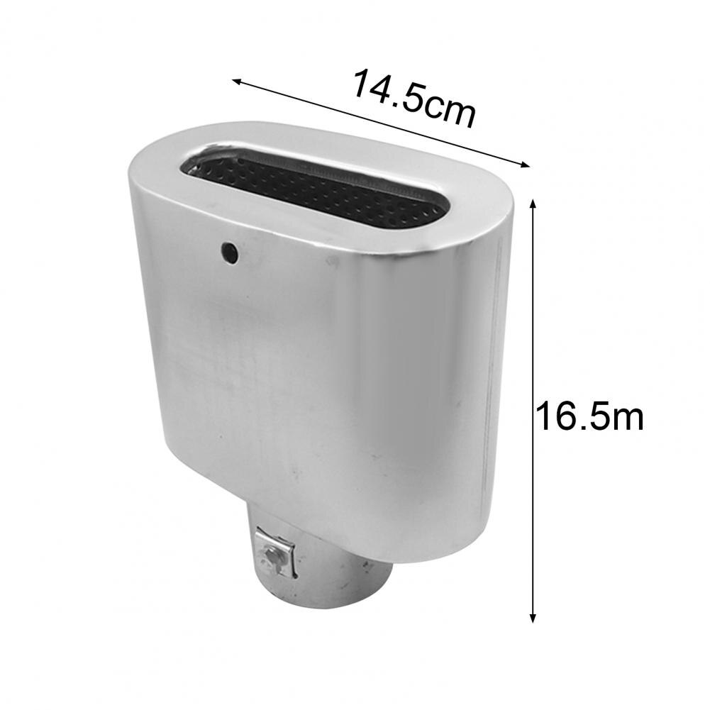 Silencieux d&#39;échappement universel 6028A, bouche plate, en acier inoxydable, pour voiture, directe, 70%