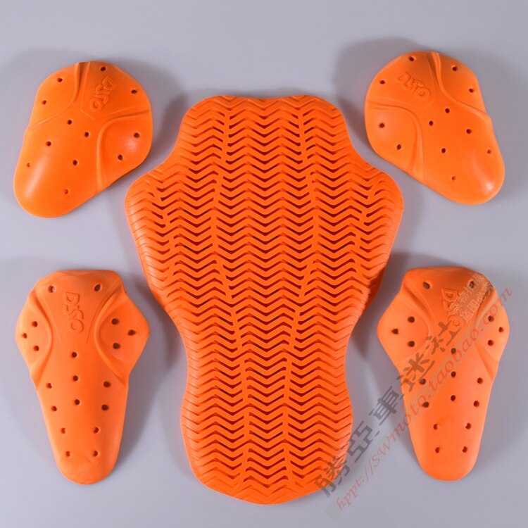 Motorcycle Jacket Insert Pad Removable DSO Armor enhanced body armor Resistant Universal: 5 pcs set C