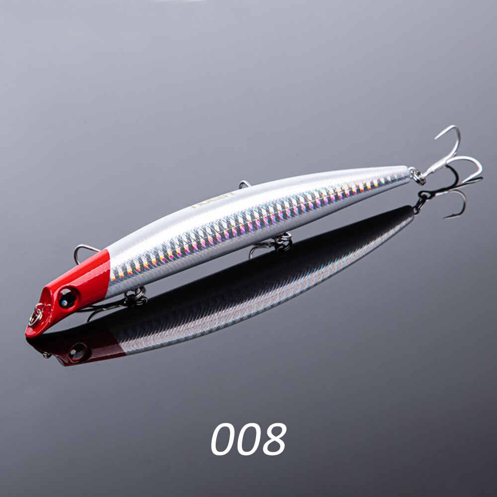 NOEBY Sasuke méné leurres de pêche 12 cm 16g 15 cm 24g flottant sans lèvres Wobblers artificiel dur appât pour bar brochet leurre de pêche: 40mm / Dimgray