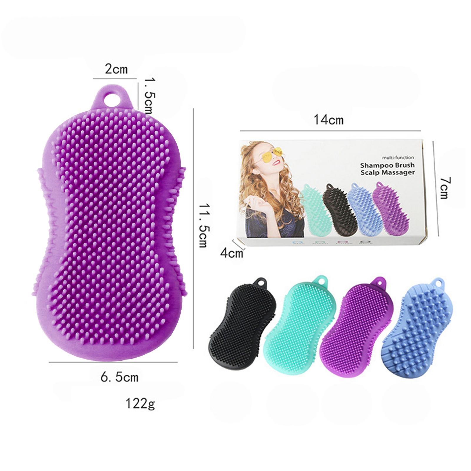 Brosse exfoliante en Silicone pour le corps, pour enfants, femmes, hommes, brosse douce pour le nettoyage de la tête, brosse éponge