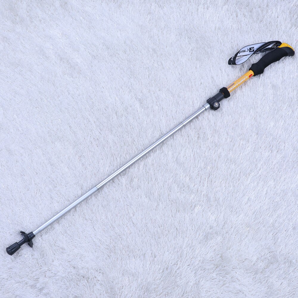 1 Pc Hiking Sticks Durable Foldable Lightweight Climbing Sticks Aluminum Alloy Trekking Pole for Hiking Climbing: Black