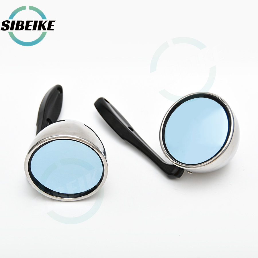 Espejo retrovisor Universal para coche, espejo lateral clásico Vintage, Color cromado, Retro, 1 par