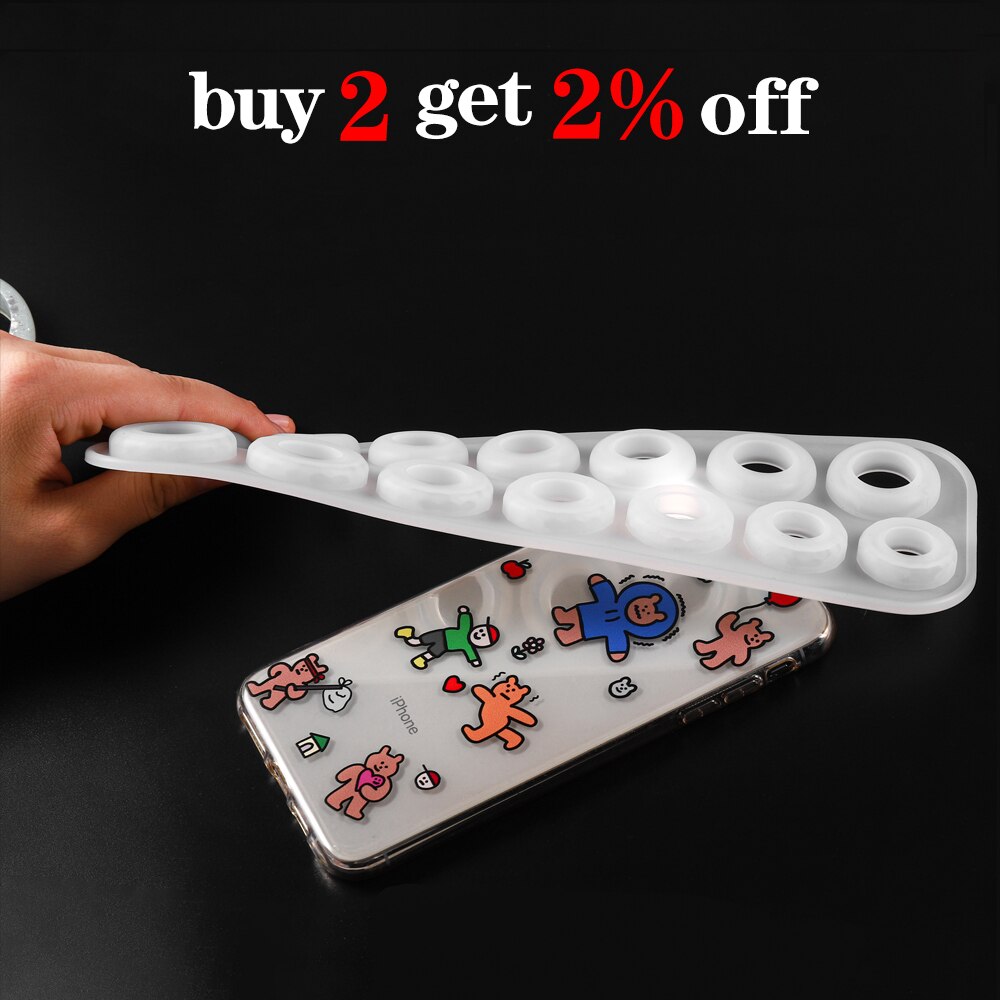 14 Grid Ring Resin Epoxy Resin Molds Various Sizes Silicone Ring Molds Gem Patch DIY Jewelry Making Findings Supples Accessories