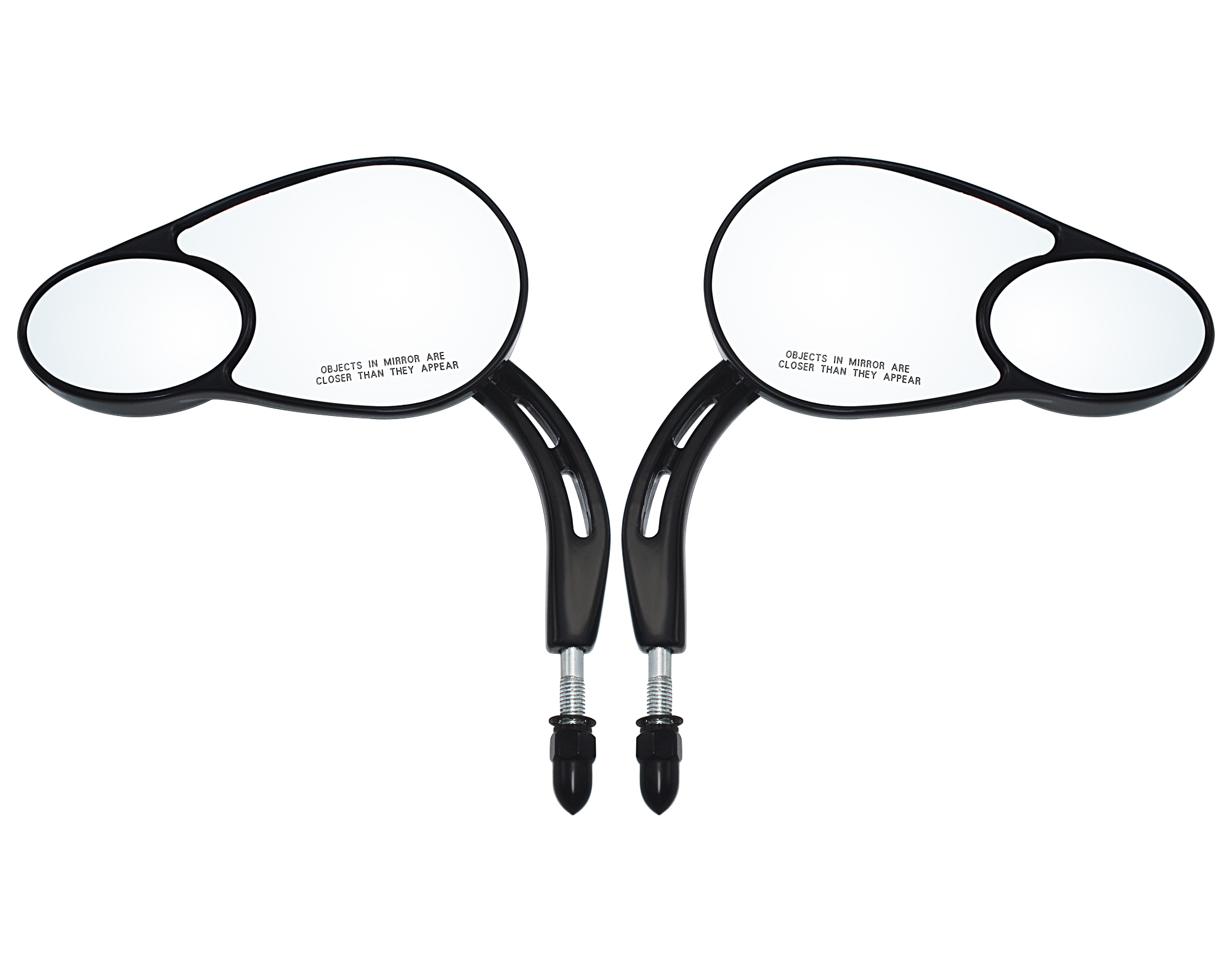 5/16 "Dividir Da Motocicleta Visão Espelhos Retrovisores Para Harley Suzuki Honda KAWASAKI Sportster Touring Road King FLHR Electra Street Glide Fat Boy Património acessórios para motos