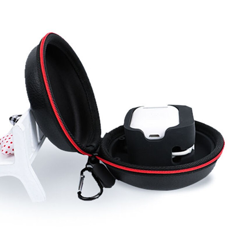 Draagbare Oplader Stand Base Voor Apple Horloge Serie 5 4 3 2 1 Travel Hard Beschermende Voor Airpods Tas Opslag cover Rits Doos: Lsize-Airpods holder